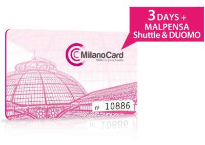 MilanoCard 3days + Malpensa Shuttle + Duomo Ticket